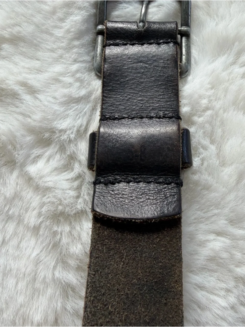 Abercrombie Kids Leather Belt Size 5–8 Brown Distressed Vintage
